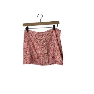 Anna Grace Y2K Printed Mon Cheri Floral Cherry Girl CMini Skirt